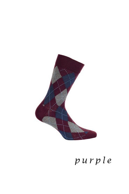 Vyriškos kojinės Perfect Man W491 - Purple Purpurinė (violetinė) - Koj