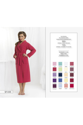 Chalatas Meghan SF-035 Bordo - Chalatai