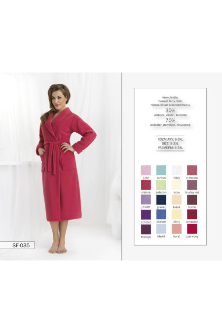 Chalatas Meghan SF-035 Bordo - Chalatai