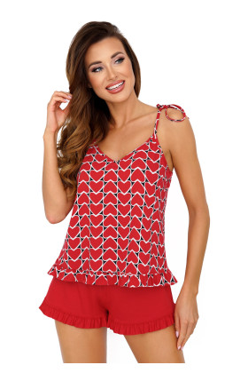 Pižama Love 1/2 Red Raudona - Pižamos moterims