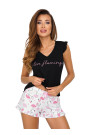 Pižama Flamingo 1/2 Black - Pižamos moterims