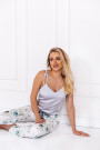 Pižama Camila Silver-Off White - Pižamos moterims