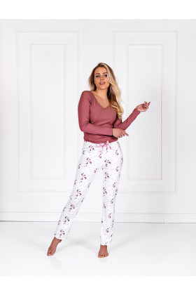 Pižama Anabelle Rose-White - Pižamos moterims