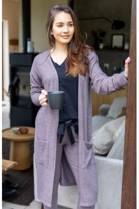 Kardiganas Magnetism Brown Ruda 652 - Chalatai