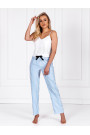 Pižama Erica White-Baby Blue - Pižamos moterims