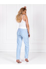 Pižama Erica White-Baby Blue - Pižamos moterims