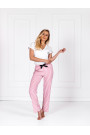 Pižama Jennifer White-Pink - Pižamos moterims