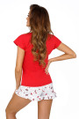 Pižama Teddy 1/2 Red-Ecru - Pižamos moterims