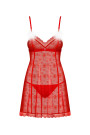 Naktinukai Claussica Babydoll Red - Seksualūs Naktinukai