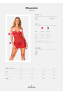 Naktinukai Claussica Babydoll Red - Seksualūs Naktinukai