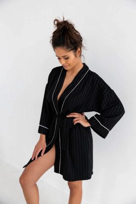 Chalatas Evita Black Black - Chalatai