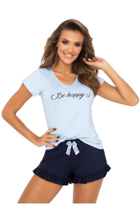 Pižama Be Happy 1/2 Blue Mėlyna dangiška - Pižamos moterims