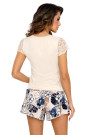 Pižama Sofia 1/2 Light Beige - Pižamos moterims