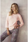 Pižama 2992 01 Pink Ribbed - Pižamos moterims