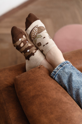 Pėdutės Cocoa 005-022 Šviesaus smėlio - Kojinės