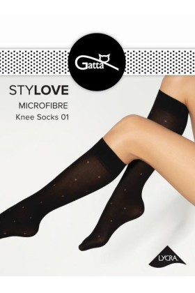 Kojinės iki kelių Stylove 40/01 Nero - Puskojinės