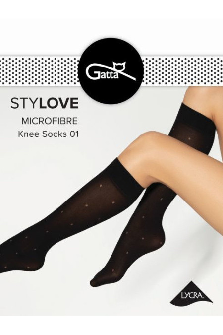 Kojinės iki kelių Stylove 40/01 Nero - Puskojinės