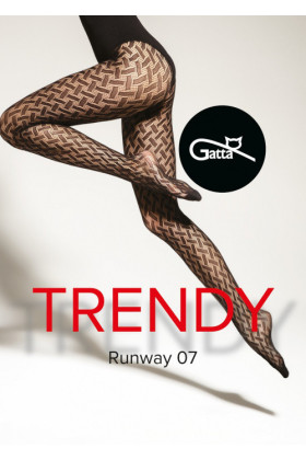 Pėdkelnės Runway 07 Nero - Pėdkelnės su raštais
