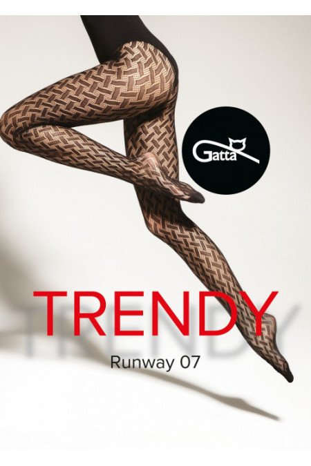 Pėdkelnės Runway 07 Nero - Pėdkelnės su raštais