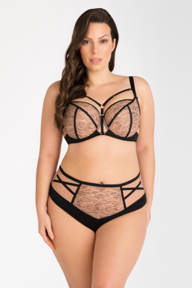 Liemenėlė Cora K807 Juoda - Minkštos Liemenėlės