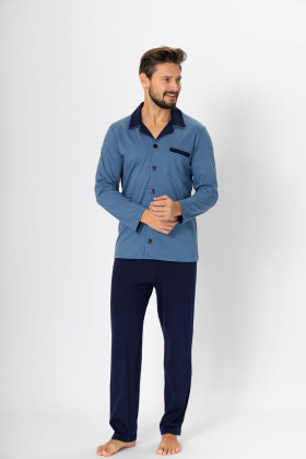 Pižama Norbert 670 Jeans blue - Vyriškos Pižamos
