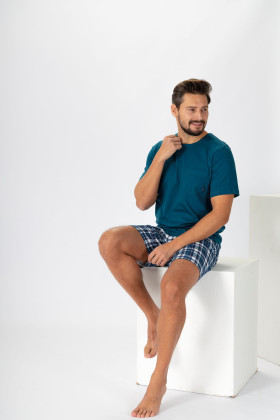 Pižama Lukas 1129 Jūros žaluma - Vyriškos Pižamos