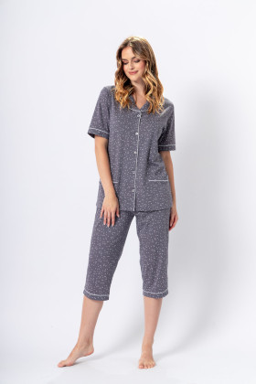 Pižama Halima 1374 Size Grey Pear - Pižamos moterims
