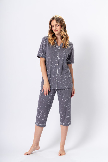 Pižama Halima 1374 Size Grey Pear - Pižamos moterims