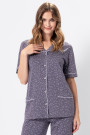 Pižama Halima 1374 Size Grey Pear - Pižamos moterims