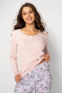 Pižama Margarita Pink-Grey - Pižamos moterims