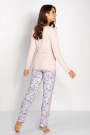 Pižama Margarita Pink-Grey - Pižamos moterims