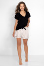 Pižama Venus Black-Beige - Pižamos moterims