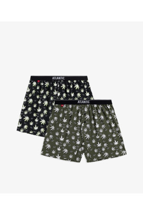 Bokseriai Blazy Tom 2MBX-038 2-pack Green-Black - Apatiniai Šortai
