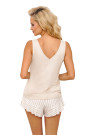 Pižama Marina 1/2 Top Beige Smėlio - Pižamos moterims
