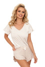 Pižama Marina 1/2 Beige Smėlio - Pižamos moterims