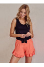 Pižama Ines 3102 Orange Black - Pižamos moterims