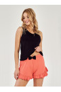 Pižama Ines 3102 Orange Black - Pižamos moterims