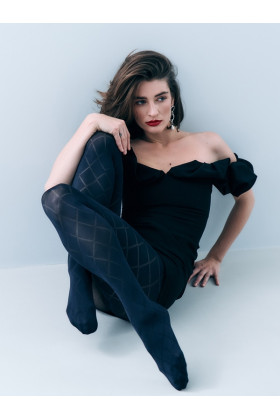 Pėdkelnės Romby Midnight Blue Nakties mėlyna - Pėdkelnės su raštais