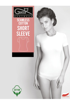 Marškinėliai Short Slevee Cotton Balta 62851 - Sportui