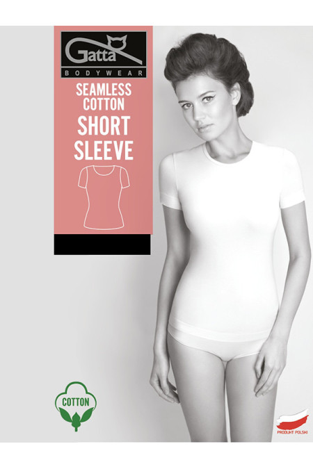 Marškinėliai Short Slevee Cotton Balta 62851 - Sportui
