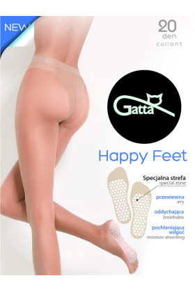 Pėdkelnės Happy Feet 20 Den Light beige - Pėdkelnės lygios