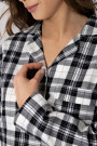 Pižama Stay Warm Juoda - Pižamos moterims