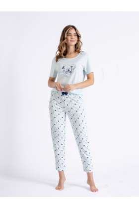 Pižama Odette 1414 Baby Blue - Pižamos moterims