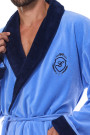 Chalatas Diego Long 2458 Blue Mėlyna (blue) - Chalatai Vyrams