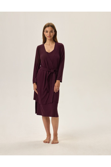 Viskozinis Chalatas Fleur 41871-93X Violetinė - Chalatai