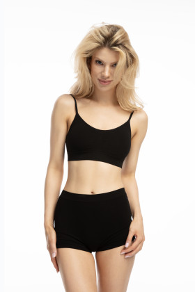 Kelnaitės Bamboo Boyshorts Black - Šortukai