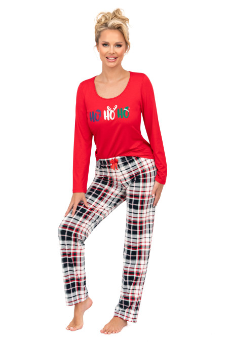 Pižama Ho Ho Long Red - Pižamos moterims