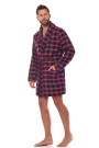 Medvilninis Chalatas Ben BJ Short 2470 Dark Blue - Chalatai Vyrams