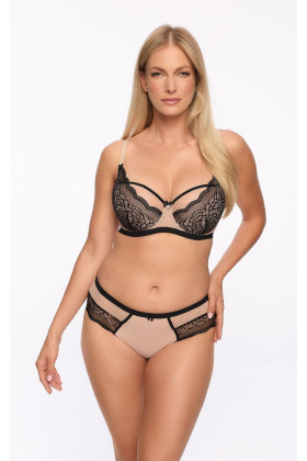 Kelnaitės Nathalie 1286P Juoda su smėline - Kelnaitės