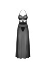 Naktiniai marškiniai Iliosa chemise + stringai dovanų! Juoda - Naktinu